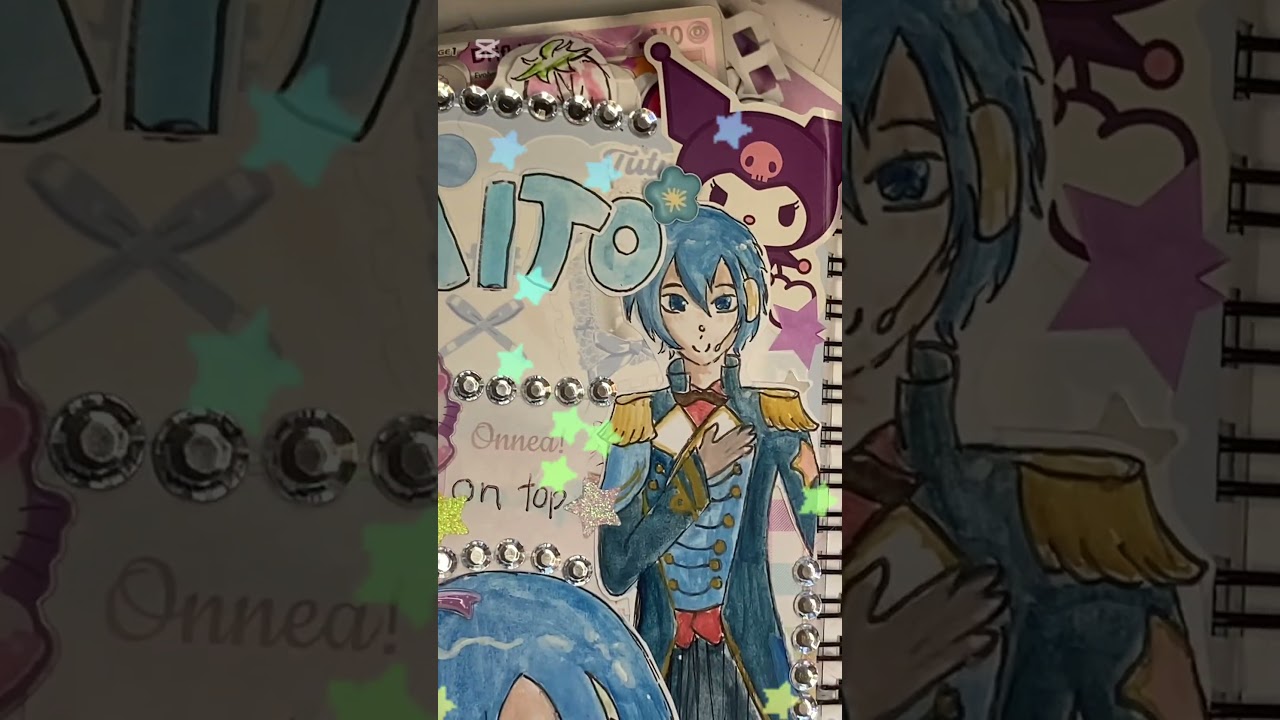 Kaito!! xx 🩵 a new sketchbook page update! 