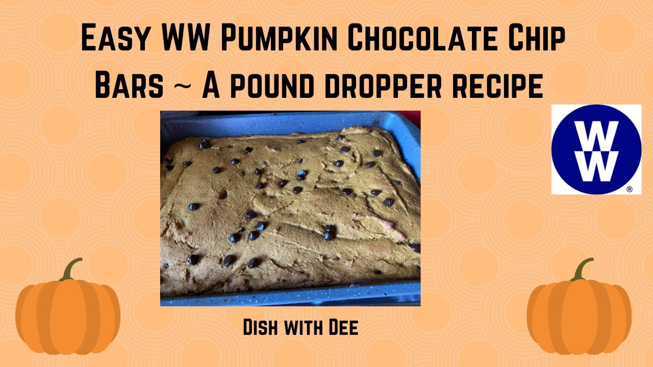 Easy Pumpkin Chocolate Chips Bars Pound Dropper Recipe 
