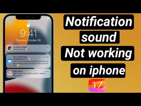 How to fix notification sound Not working on iphone after ios 17 update ...