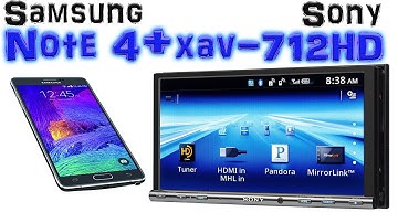 How To Screen Mirror on ANY Car Stereo w/ an HDMI Output(Note 4 on a Sony XAV-712HD)EASY!