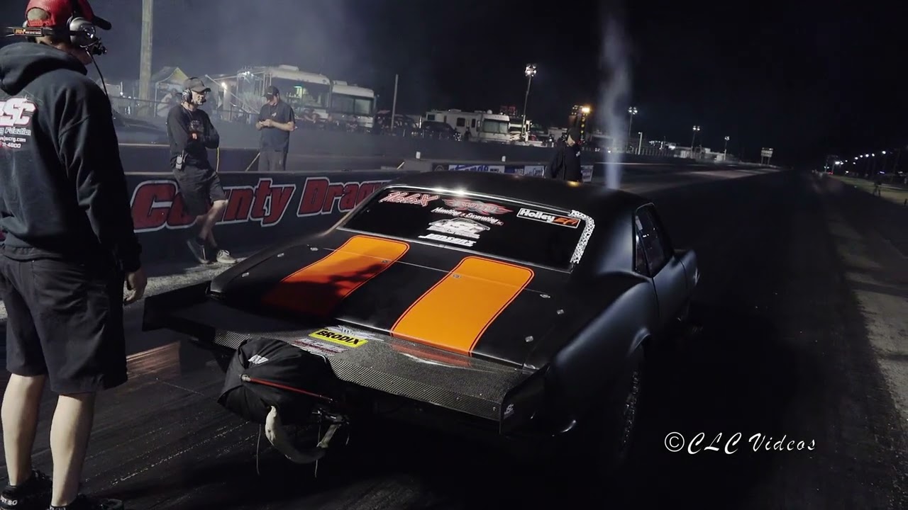 Header flames were LIT on Scott Parson's new X275 Camaro Combo 6/3/22 Cecil County Dragway OSCSO