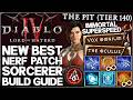 Diablo 4 - New Best OP 100 TRILLION DPS IMMORTAL Sorcerer Build - Season 13 Meta Patch Update Guide!