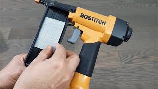 BOSTITCH OIL FREE PORTABLE AIR COMPRESSOR AND 18-GAUGE BRAD NAILER  SB-1850BN   (PART 1)