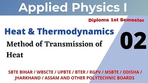 Applied Physics I_ Heat Transmission _Lectute 34 for all Polytechnic Boards 1st Semester