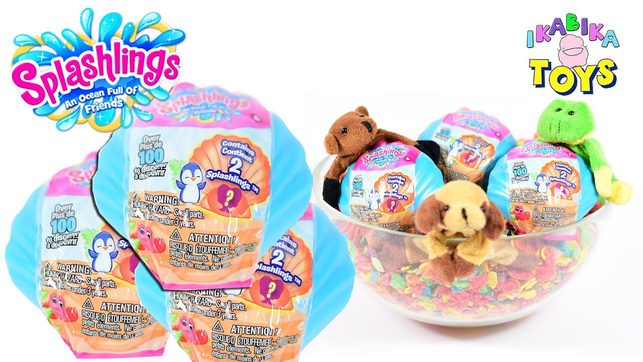 Unboxing Splashlings Blind Shells in colourful Fruity Pebbles - IkaBikaToys