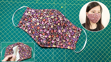 Stoffen gezichtsmasker naaien tutorial DIY masker met filterzak | Zelfgemaakte gezichtsmasker