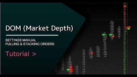DOM (Market Depth) settings manual | Pulling&Stacking orders