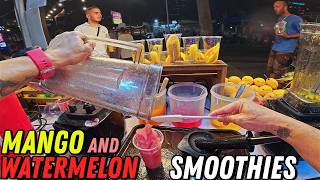 POV: Fresh Smoothie Making at Pattaya Beach Festival 🇹🇭🥤