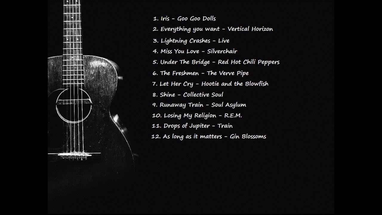 Top alternative acoustics and live of 90's YouTube