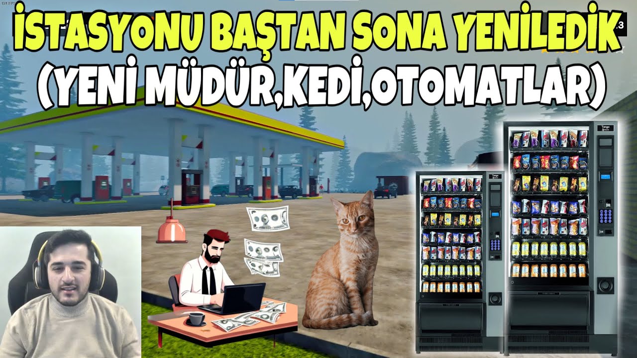 İSTASYONU FULL DEĞİŞTİRDİK! YENİ MÜDÜR ÇALIŞAN VE KEDİ ALDIK! (PUMPING SIMILATOR YENİ GÜNCELLEME)