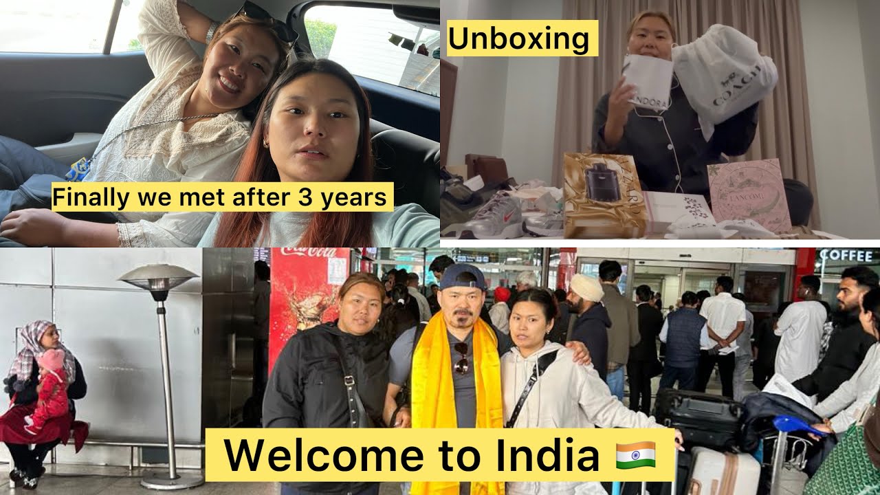 Finally we met after 3 years || my lil sister & pala ❤️ Look what my sister got from Paris  ￼