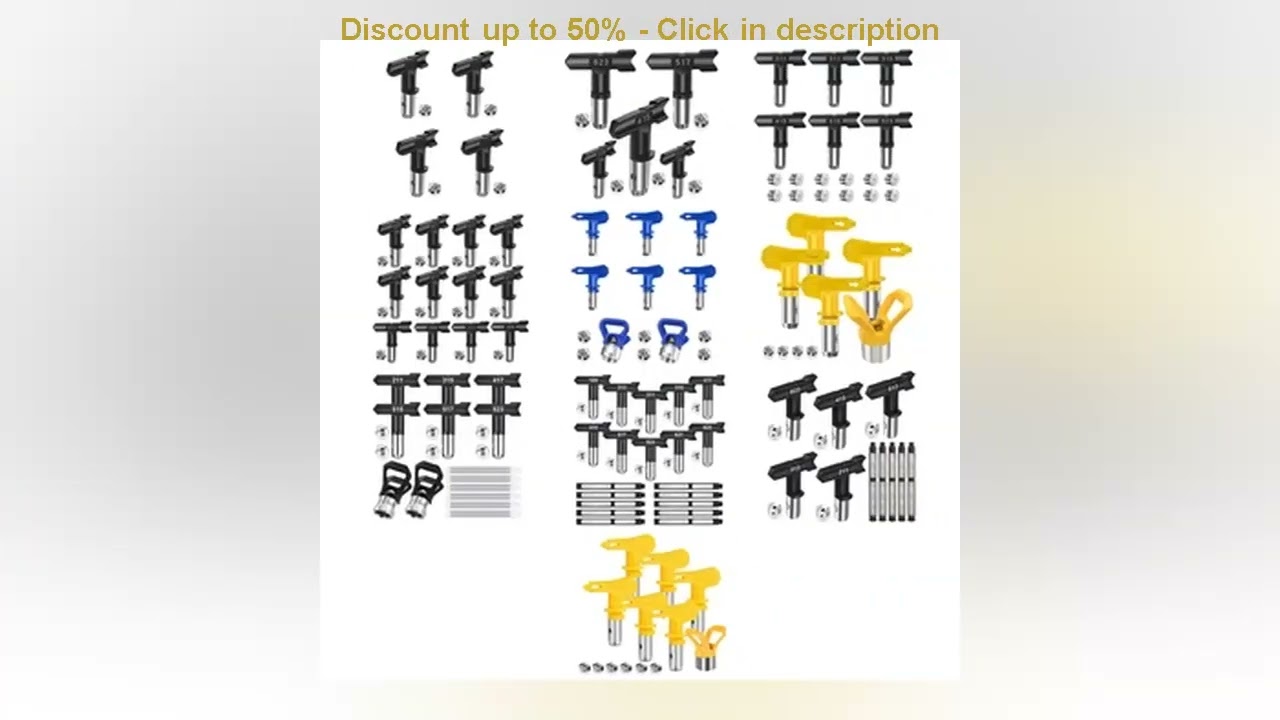 1 Set Airless Paint Sprayer Nozzles Accessories Reversible Spraying Machine Tips Airless Paint S