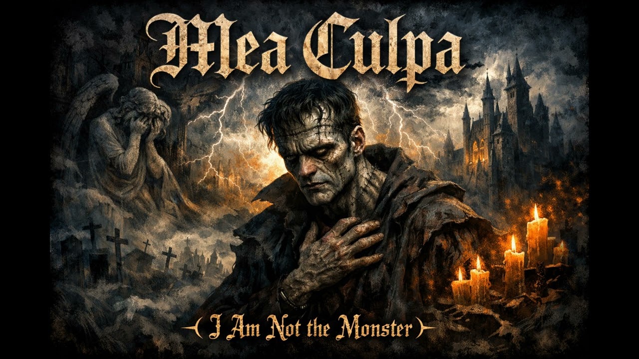 🖤 MEA CULPA (I Am Not the Monster) | Dark Synthwave Operatic Anthem ⚡ Gothic Cinematic
