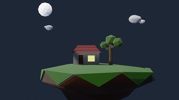 Low Poly Art in Blender 2.8 | Floating Island