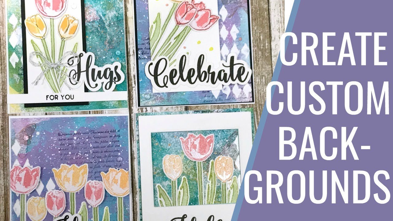 Create Custom Backgrounds for your Cards - YouTube