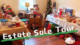 跟我一起逛美国Estate SaleEstate Sale TourSo many holiday items!