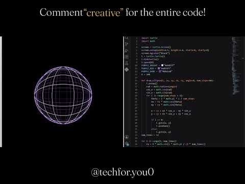 Watch Python Turn Code Into Art!✨🌍