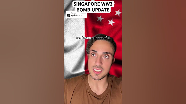 Singapore WW2 Bomb Update