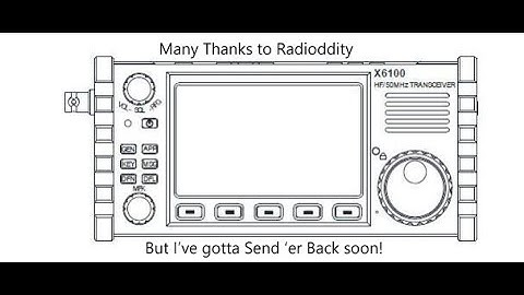 Part 1 - Xiegu x6100 Intro - Including Self Monitoring on Web SDR in Utah