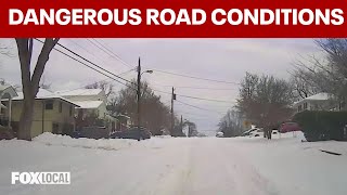 Drivers still urged to stay off the roads after weekend winter storm | DMV News
