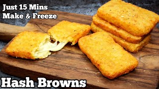 Homemade Crispy McDonald's Style Hash Browns Recipe | Delicious Cheese Hash Brown at Home