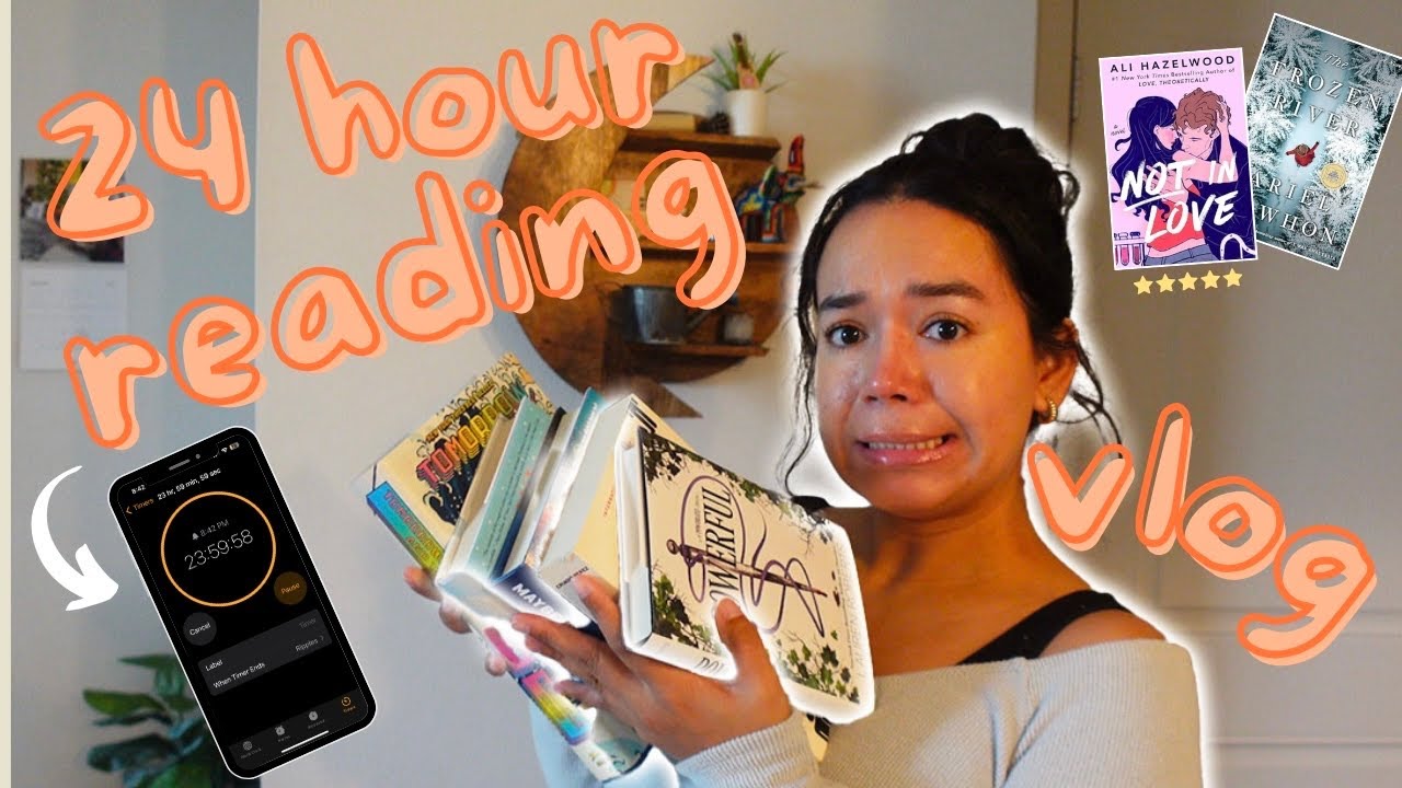 attempting to read for 24 hours straight 🥲📖 - YouTube