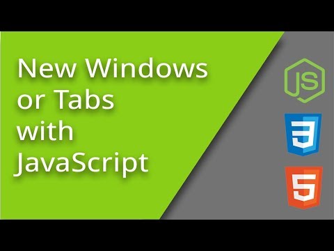 Video: Welke gebeurtenis van venster opent een nieuw browservenster?