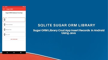 Sqlite Library Sugar ORM Crud App Part 2 Insert Records Into Database