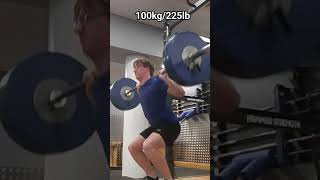Squat 100kg/225lb X5 Atg