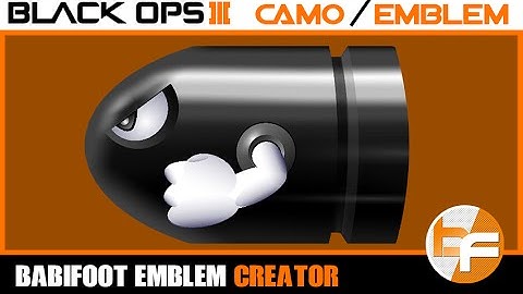 Black Ops 3 Emblem Tutorial 059 - Bullet Bill Mario Bros #Babifoot