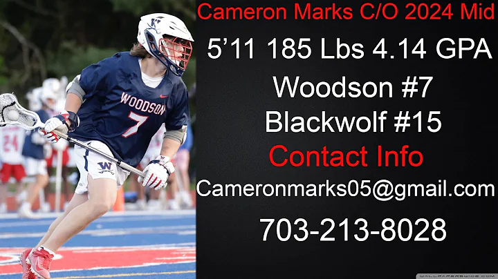 Cameron Marks (Class of 2024) 2022 Sophomore Sprin...