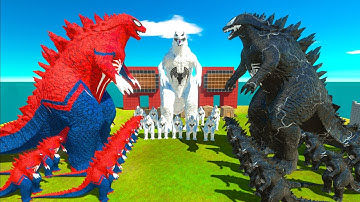 SpiderMan Godzilla VS Venom Godzilla VS Anti-Venom Godzilla of Evolution Size Comparison - ARBS