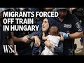 Armed Police Force Migrants Off Train in Hungary