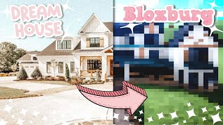 Building my DREAM HOUSE in Roblox Bloxburg - Exterior and Layout
