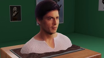 Shahrukh khan 3D Model Sculpture