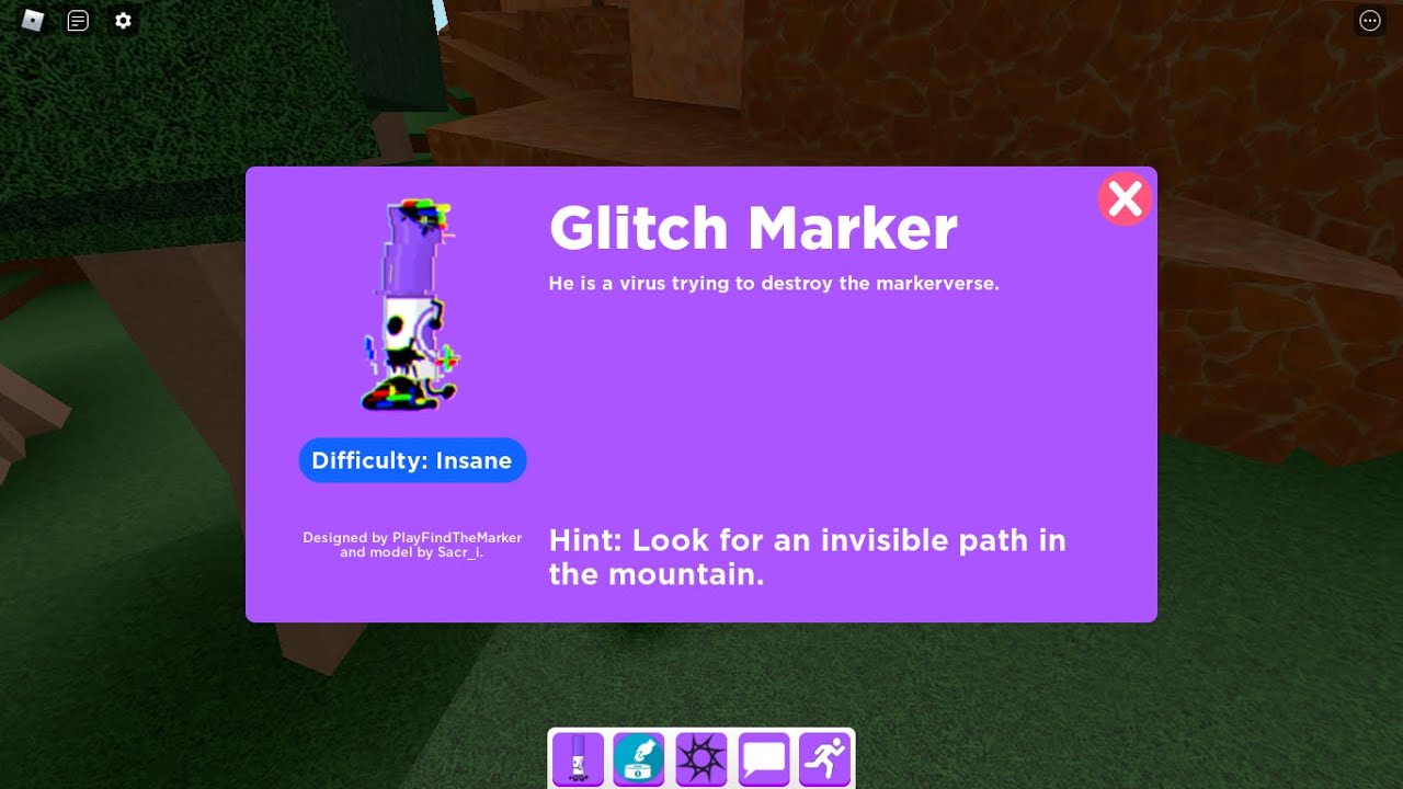 How to get Glitch Marker in Roblox YouTube