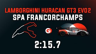 Spa 2:15.7 - Lamborghini Huracan GT3 EVO2 - GO Setups | ACC 1.9.2