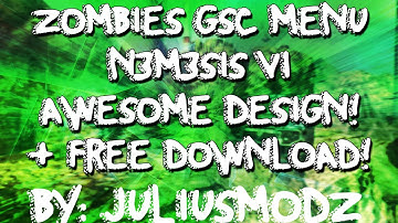 [BO2/1.19/PS3] n3m3sis v1.1 Zombies GSC Mod Menu (Sick Design,Small,Cool Options) [+FREE DOWNLOAD!]