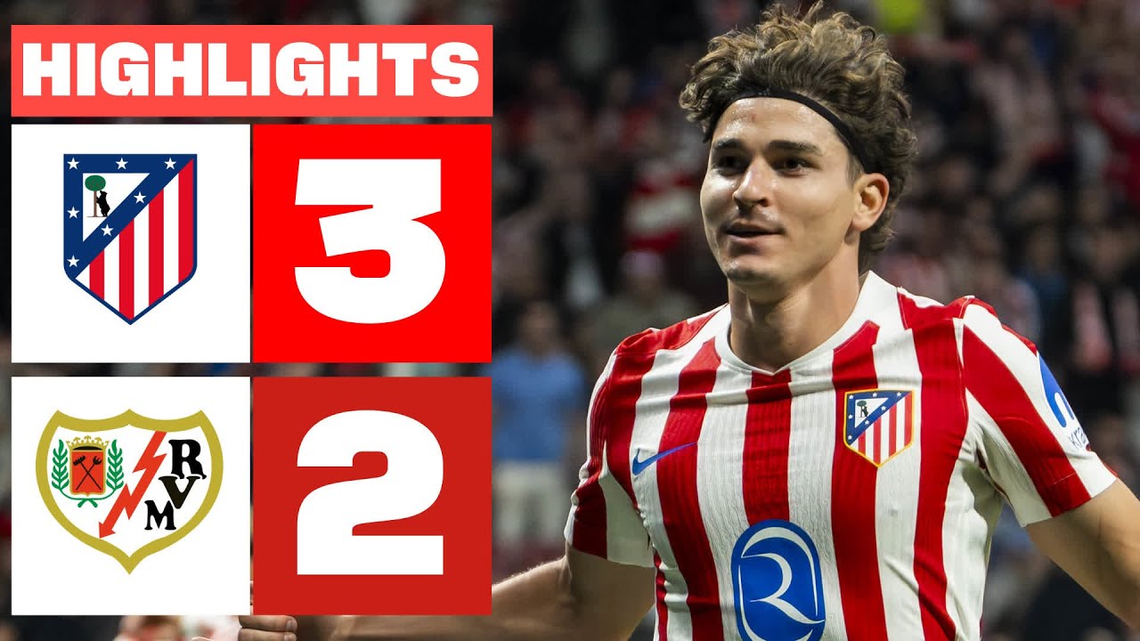 ATLÉTICO DE MADRID 3 - 2 RAYO VALLECANO | RESUMEN LALIGA EA SPORTS
