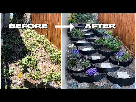 AMAZING TRANSFORMATION: Landscaping on a Hill, Terrace a Garden