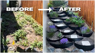 AMAZING TRANSFORMATION: Landscaping on a Hill, Terrace a Garden for Erosion Control w/ Dirt Locker®