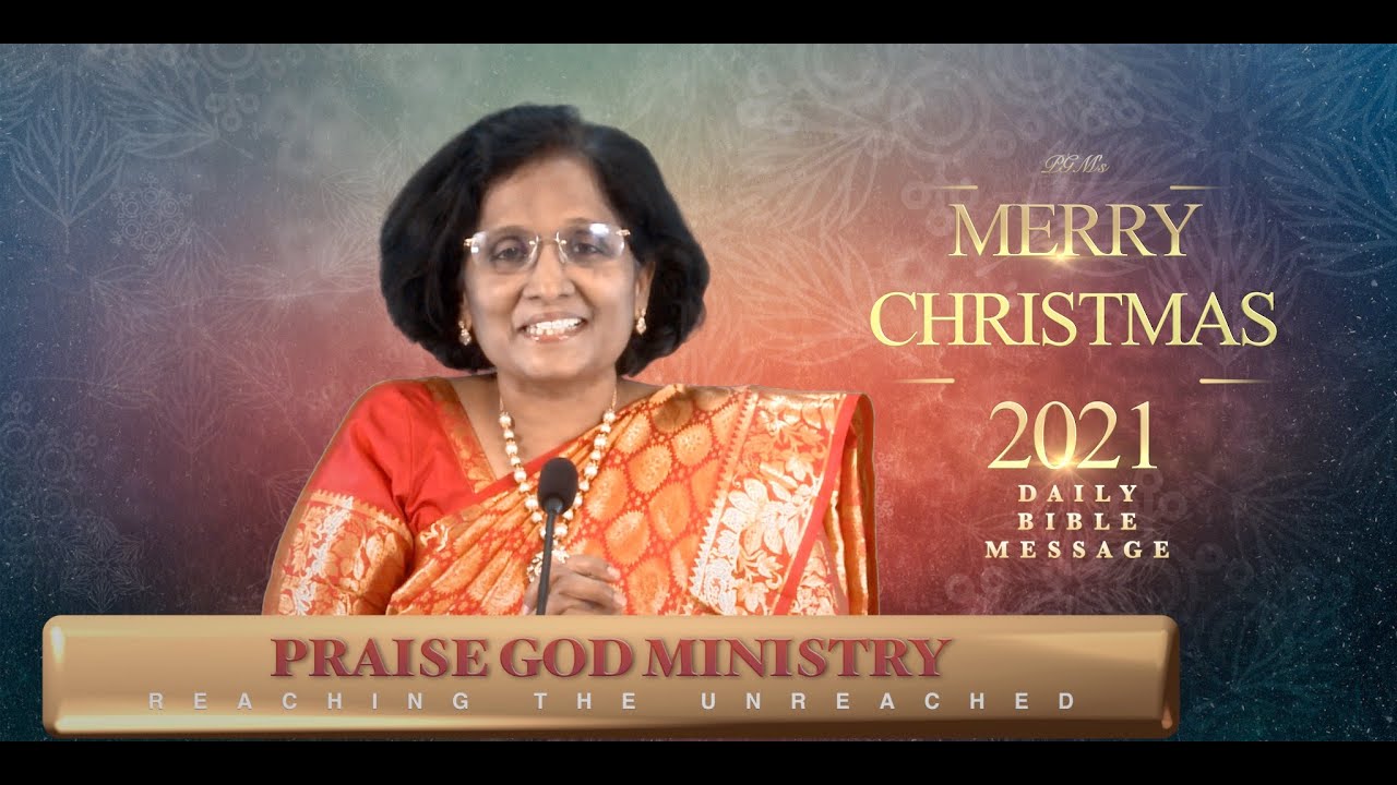Thumbnail for Christmas Message 2021 || Daily Bible Message || Praise God Ministry