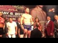 Canelo Alvarez vs Julio Cesar Chavez Jr   WEIGH IN