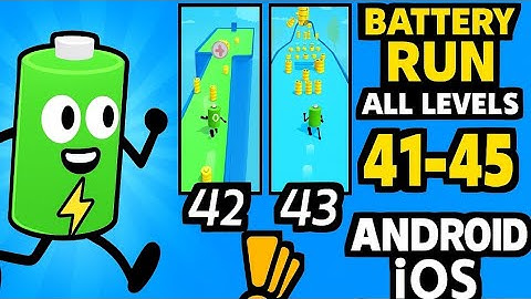 Battery Run All Levels Android iOS Gameplay (Level 41 - 45)