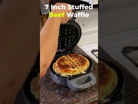 7-inch giant stuffed waffle maker 😋 #shorts