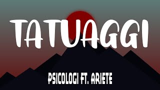 Miniatura de vídeo de "Psicologi - Tatuaggi Testo / Lyrics ft. Ariete"