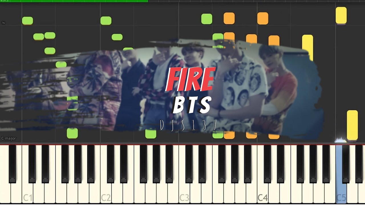 BTS - Fire Piano Cover (Sheets + MIDI) Acordes - Chordify