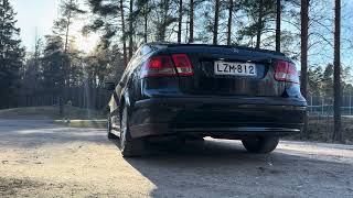 Saab 9-3 2.0t rear muffler delete revs