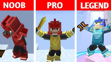 NOOB vs PRO vs LEGEND in BedWars 2021 (Blockman Go)