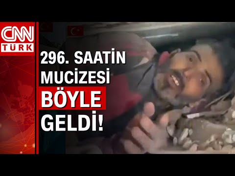 Depremin 296. saatinde enkaz altında ilk temas! İşte o anlar...